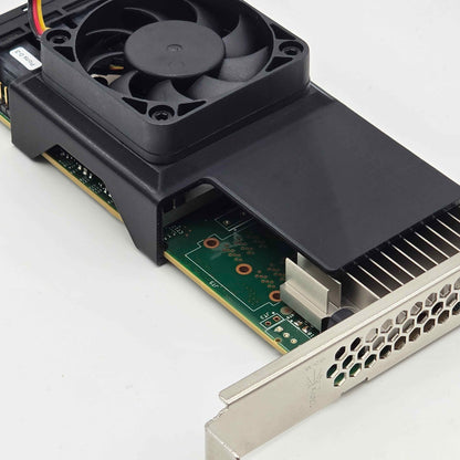 Broadcom LSI 9305 16i 24i SAS HBA 50mm Cooling Fan Included + Shroud Cooler