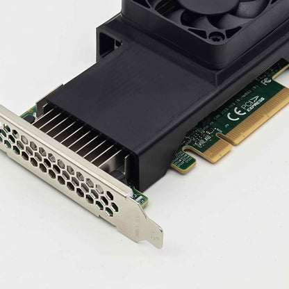 Broadcom LSI 9305 16i 24i SAS HBA 50mm Cooling Fan Included + Shroud Cooler