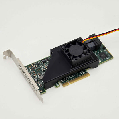 LSI 9300 9341 9311 8i SAS HBA 40mm Cooling Fan Included + Shroud Cooler