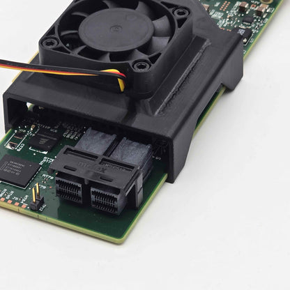 LSI 9300 9341 9311 8i SAS HBA 40mm Cooling Fan Included + Shroud Cooler