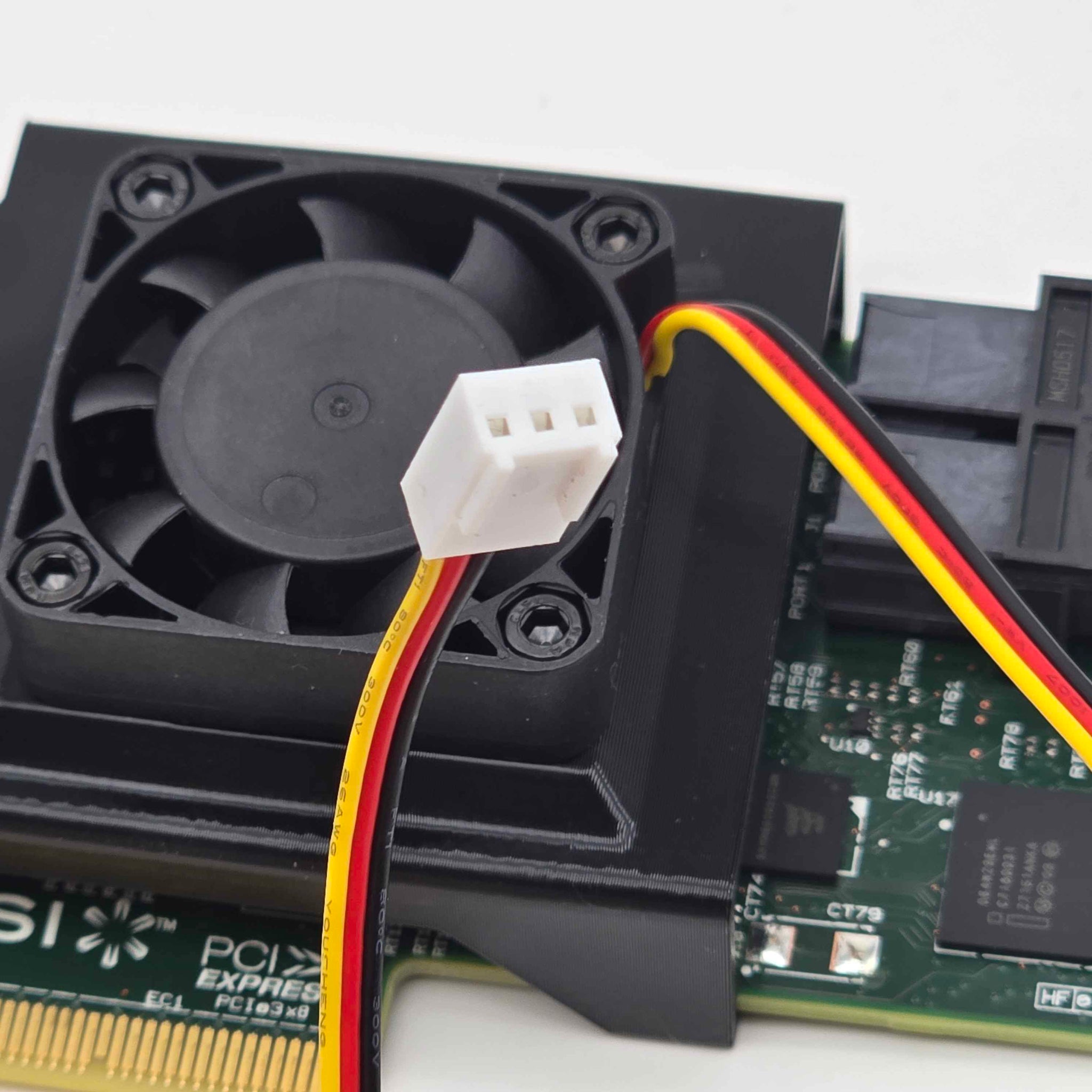 LSI 9300 9341 9311 8i SAS HBA 40mm Cooling Fan Included + Shroud Cooler