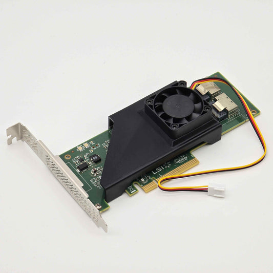 LSI 9211 9201 8i 4i SAS HBA 40mm Cooling Fan Included + Shroud Cooler