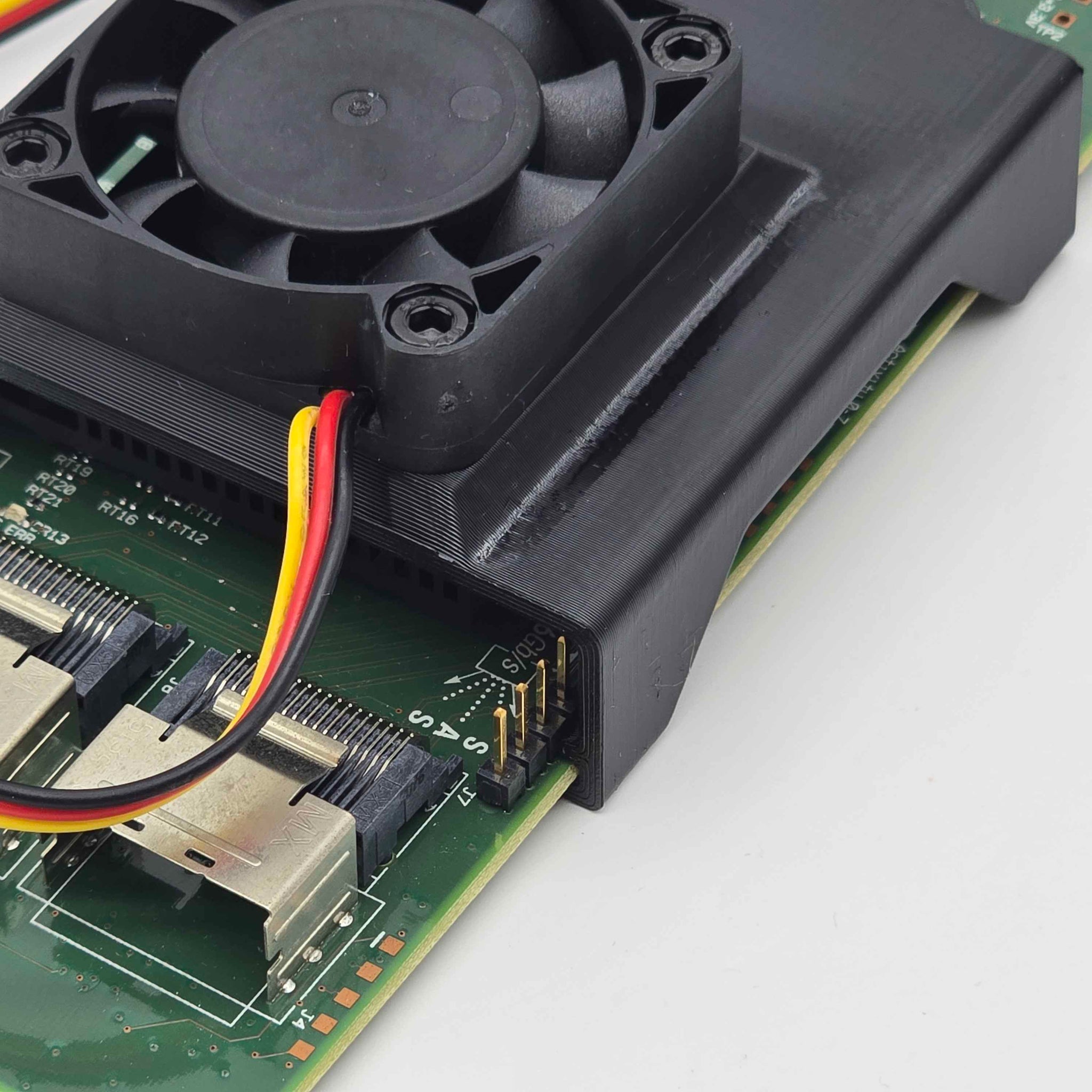 LSI 9211 9201 8i 4i SAS HBA 40mm Cooling Fan Included + Shroud Cooler