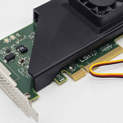 LSI 9211 9201 8i 4i SAS HBA 40mm Cooling Fan Included + Shroud Cooler