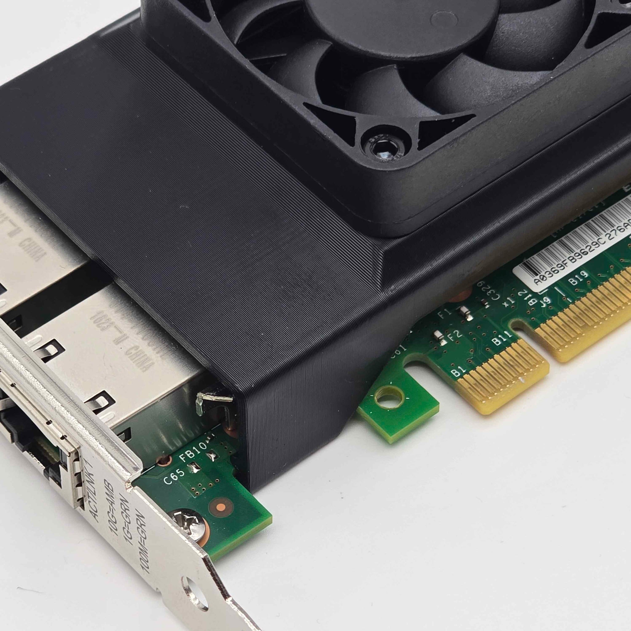 Intel X540-T2 IBM 49Y7972 NIC 50mm Cooling Fan Included + Shroud Cooler