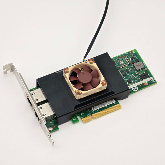 Intel X540-T2 IBM 49Y7972 NIC Noctua 40mm Fan Mount Cooling Shroud Cooler
