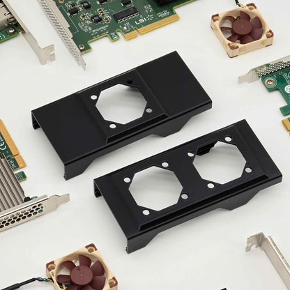 Universal Half Height PCIE Card Noctua 40mm Fan Mount Cooling Shroud Cooler
