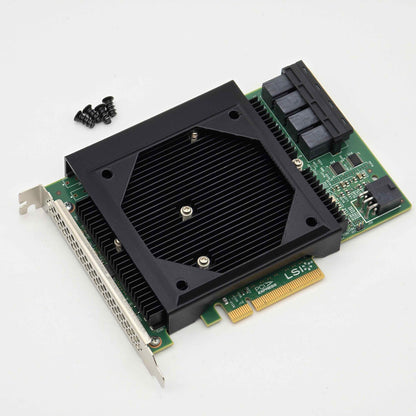 LSI 9300-16i SAS HBA 80/90/92mm Noctua Fan Mount Cooling Shroud Cooler
