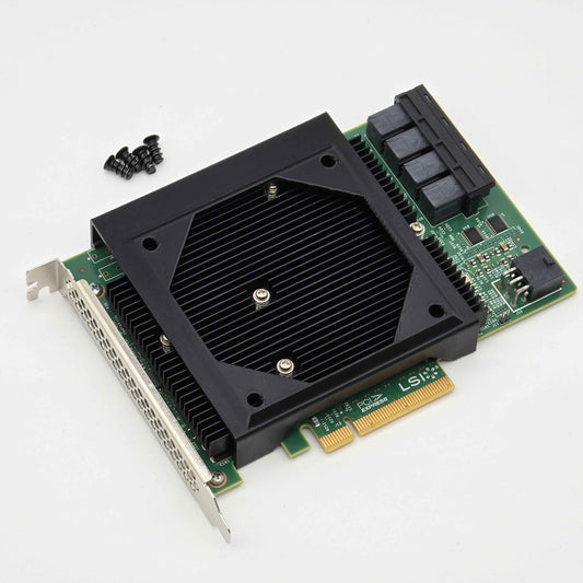 LSI 9300-16i SAS HBA 80/90/92mm Noctua Fan Mount Cooling Shroud Cooler