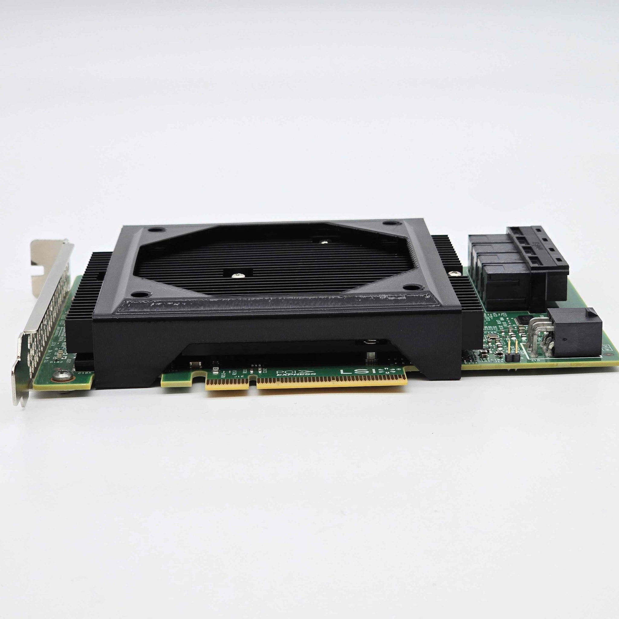 LSI 9300-16i SAS HBA 80/90/92mm Noctua Fan Mount Cooling Shroud Cooler