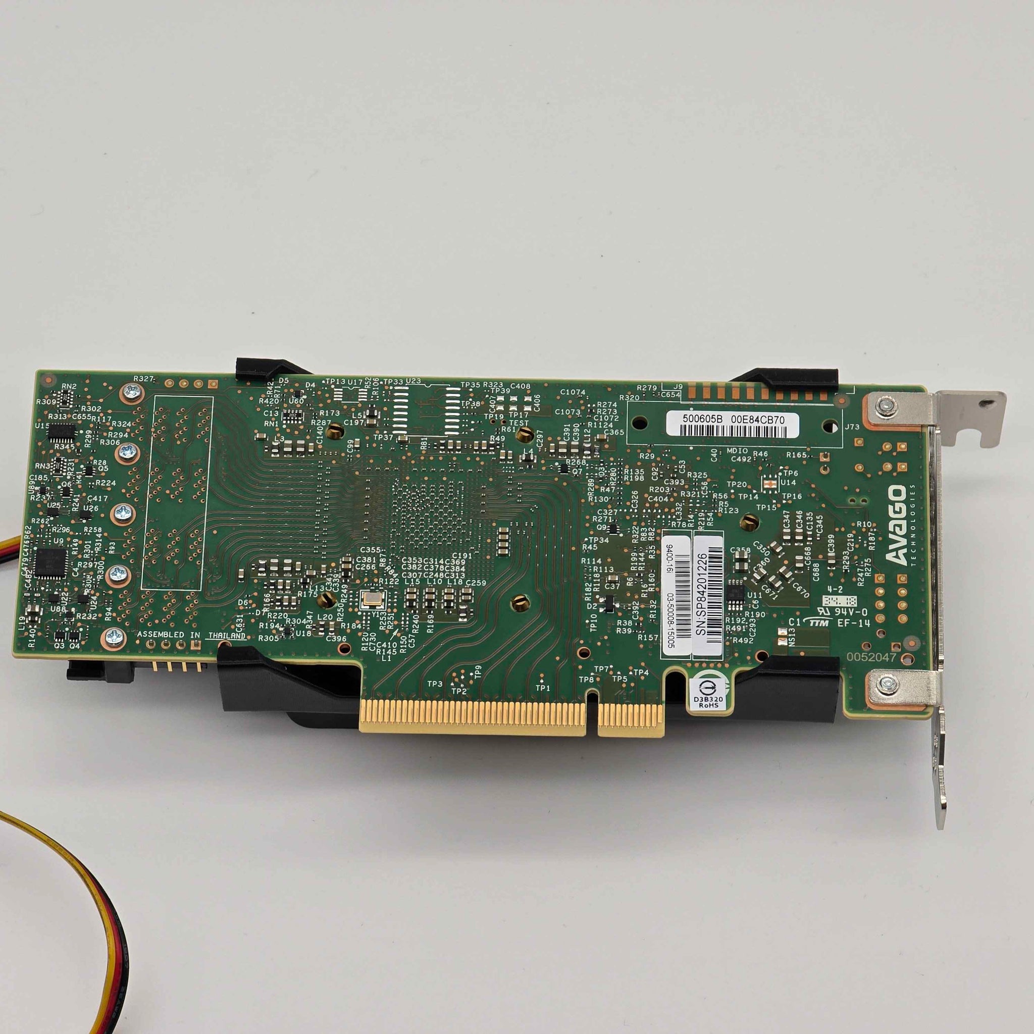 Broadcom LSI 9400-16i HBA 50mm Cooling Fan Included + Shroud Cooler