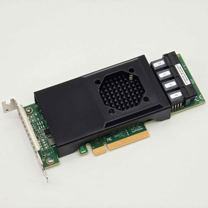 Broadcom LSI 9400-16i SAS HBA Noctua 40mm Fan Mount Cooling Shroud Cooler