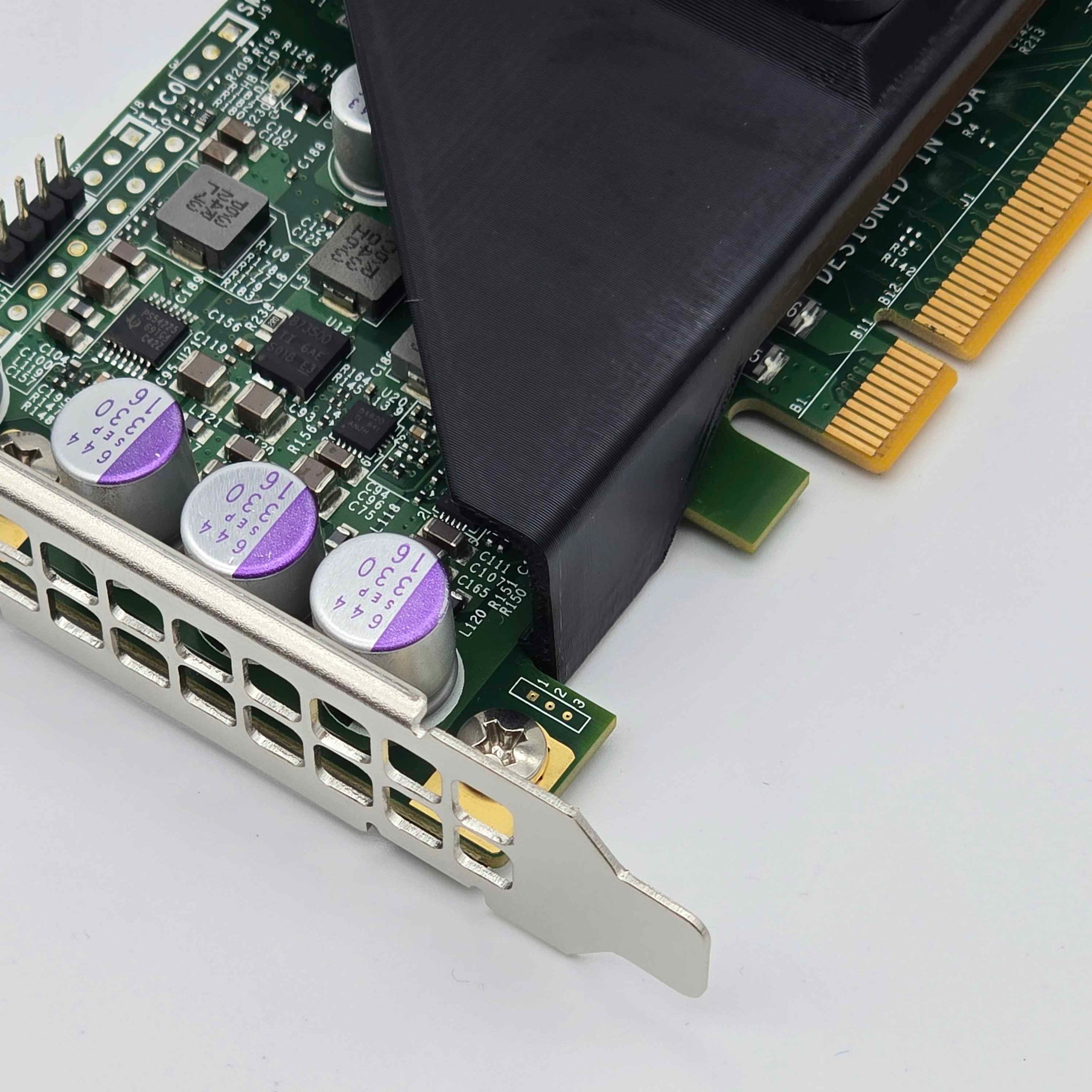 Supermicro AOC-S3008L-L8E (9300-8i) 50mm Cooling Fan Included + Shroud Cooler