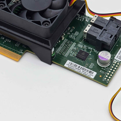 Supermicro AOC-S3008L-L8E (9300-8i) 50mm Cooling Fan Included + Shroud Cooler