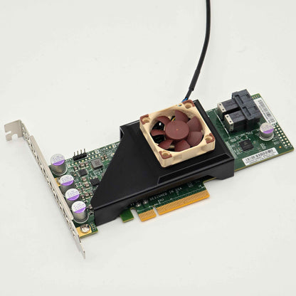 Supermicro AOC-S3008L-L8E (9300-8i) Noctua 40mm Fan Mount Cooling Shroud Cooler