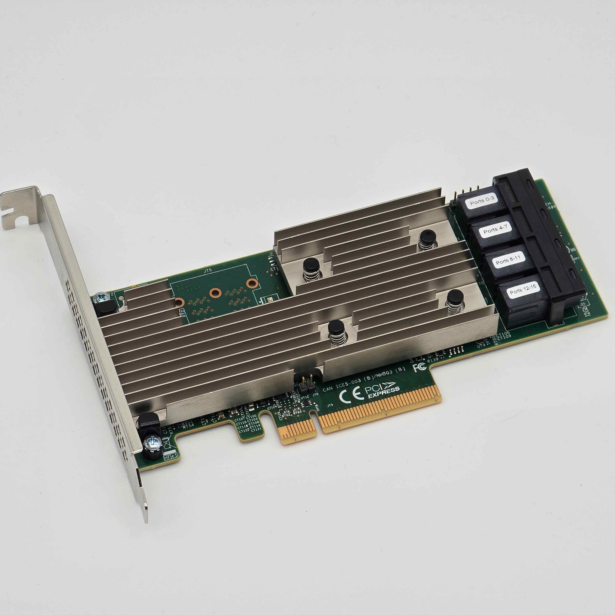 Broadcom LSI 9305 16i 24i SAS HBA 50mm Cooling Fan Included + Shroud Cooler