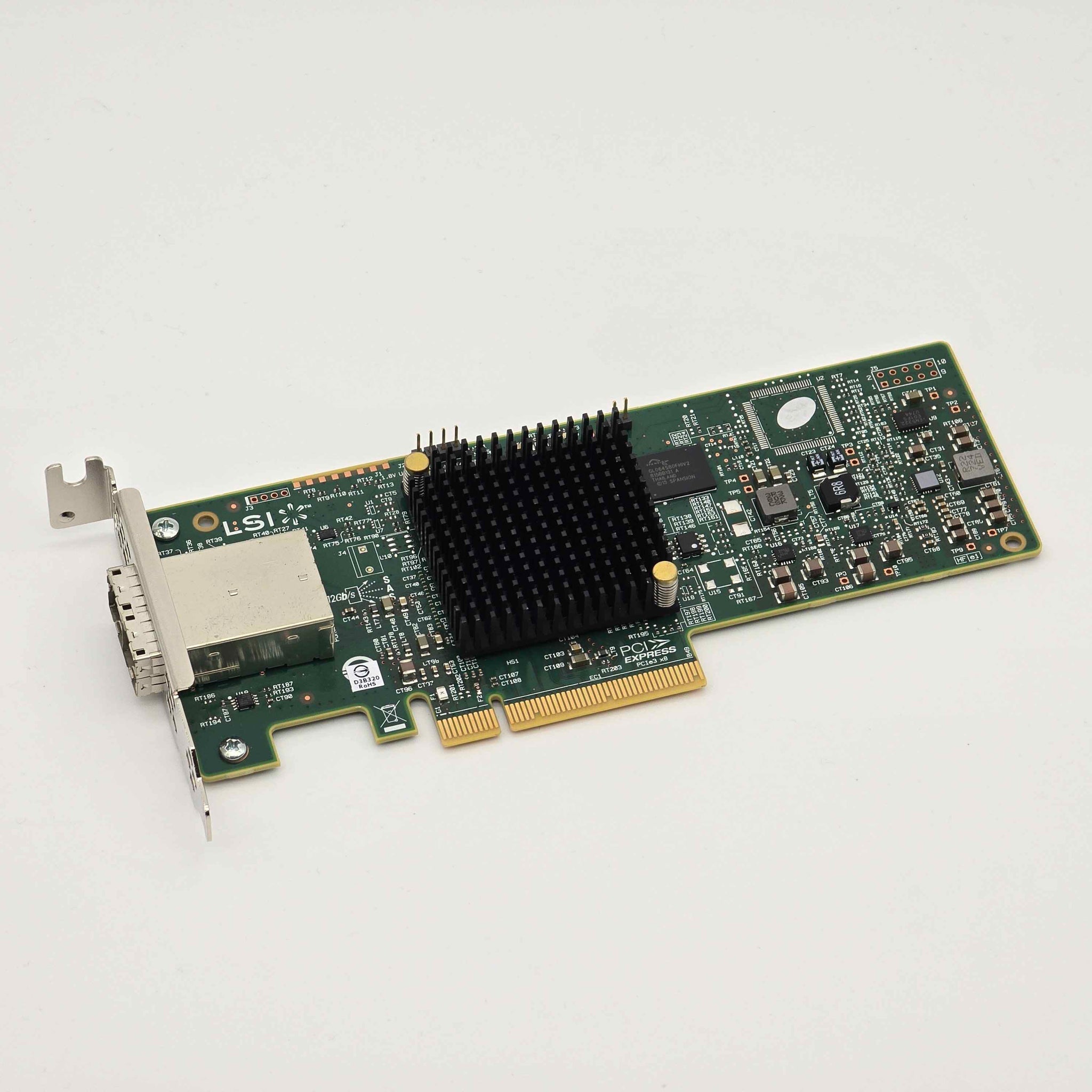 LSI 9300-8e SAS HBA 40mm Cooling Fan Included + Shroud Cooler