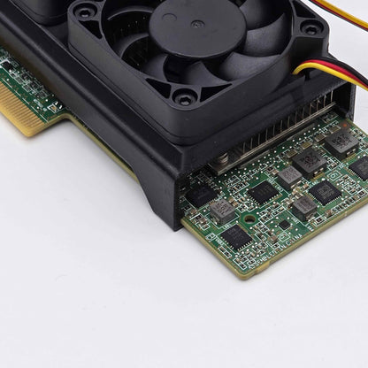 LSI 9206-16e 1V1W2 00MH942 SAS HBA 2x 50mm Cooling Fan Included + Shroud Cooler
