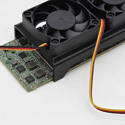 LSI 9206-16e 1V1W2 00MH942 SAS HBA 2x 50mm Cooling Fan Included + Shroud Cooler