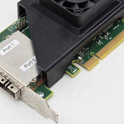 LSI 9207-8e SAS HBA 40mm Cooling Fan Included + Shroud Cooler
