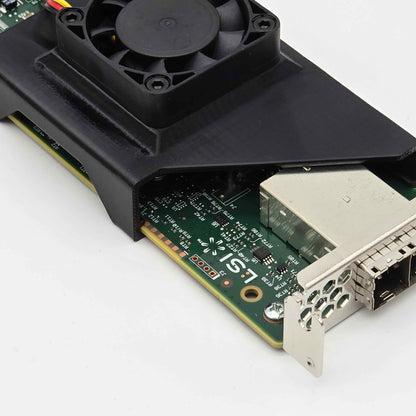 LSI 9300-8e SAS HBA 40mm Cooling Fan Included + Shroud Cooler