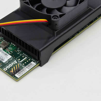 Broadcom LSI 9305-16e SAS HBA 50mm Cooling Fan Included + Shroud Cooler