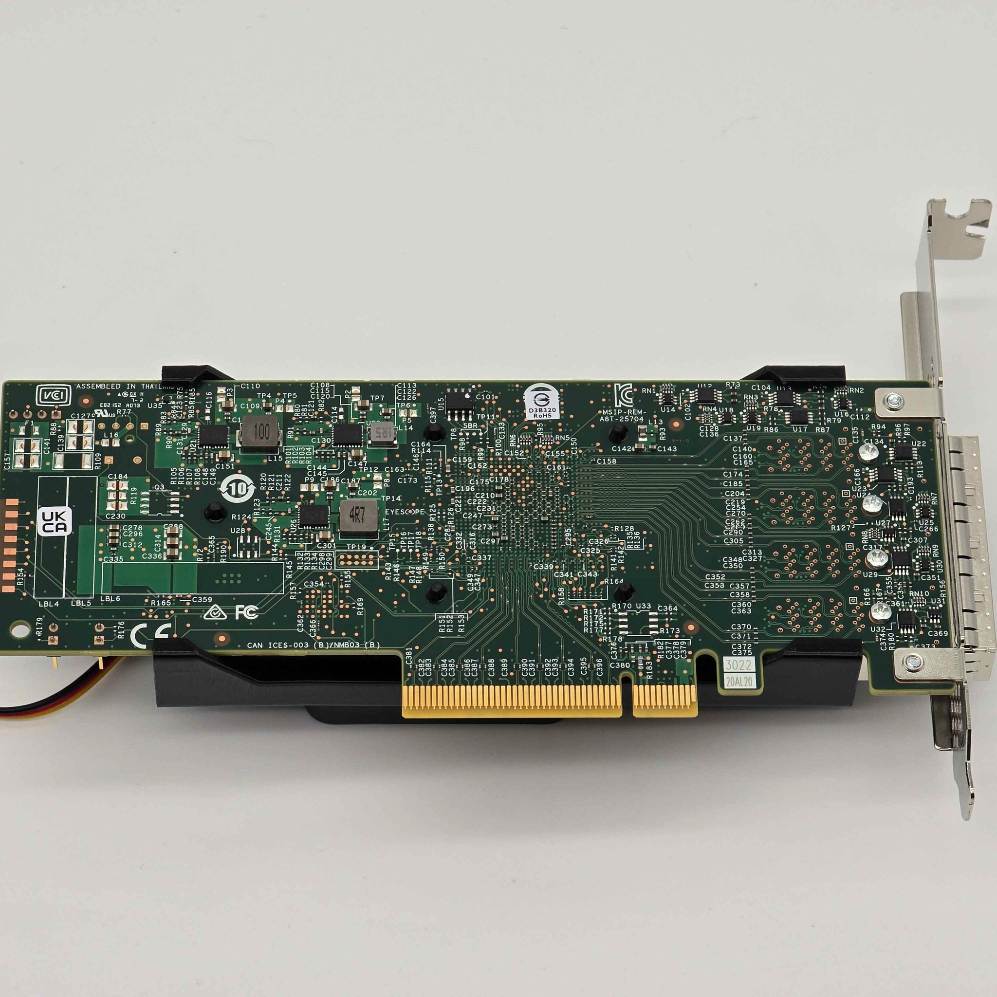 Broadcom LSI 9305-16e SAS HBA 50mm Cooling Fan Included + Shroud Cooler