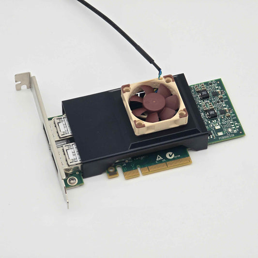 Mellanox ConnectX-4 MCX354A-FCBT NIC Noctua 40mm Fan Mount Cooling Shroud Cooler
