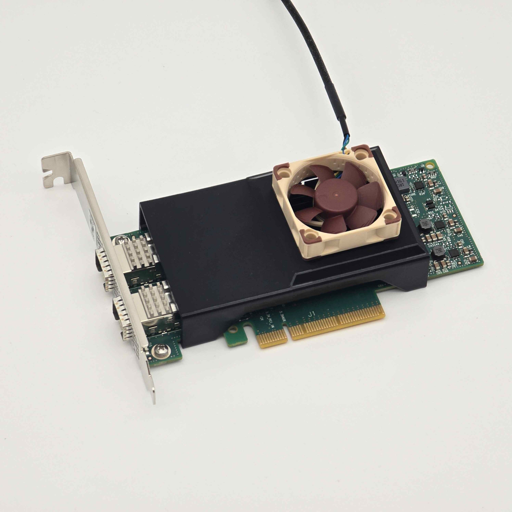Mellanox ConnectX-4 MCX4121A-ACAT NIC Noctua 40mm Fan Mount Cooling Shroud Cooler