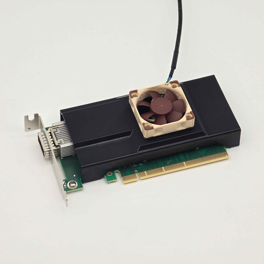 Mellanox ConnectX-4 MCX455A-ECAT NIC Noctua 40mm Fan Mount Cooling Shroud Cooler
