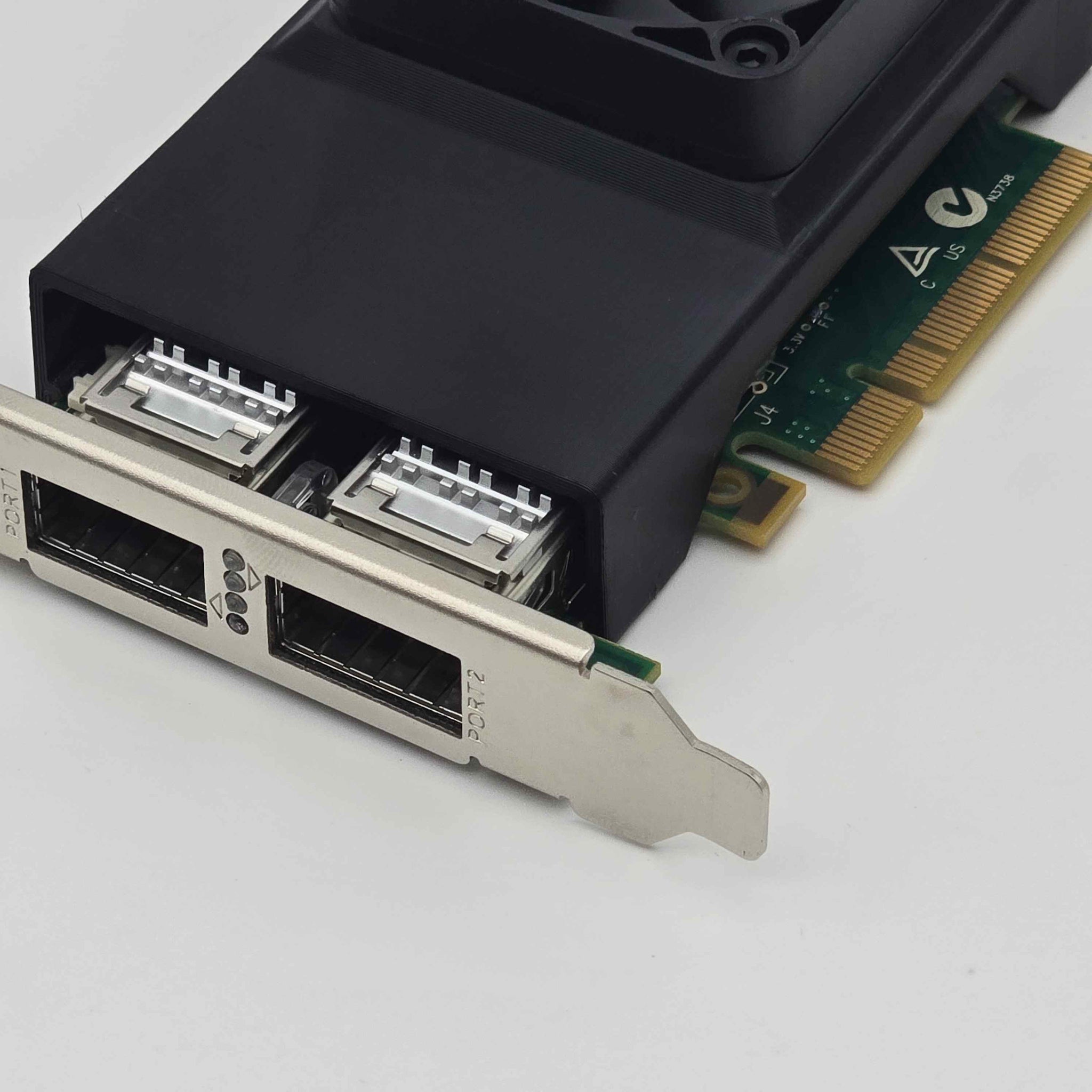 Mellanox ConnectX-4 MCX354A-FCBT NIC 50mm Cooling Fan Included + Shroud Cooler