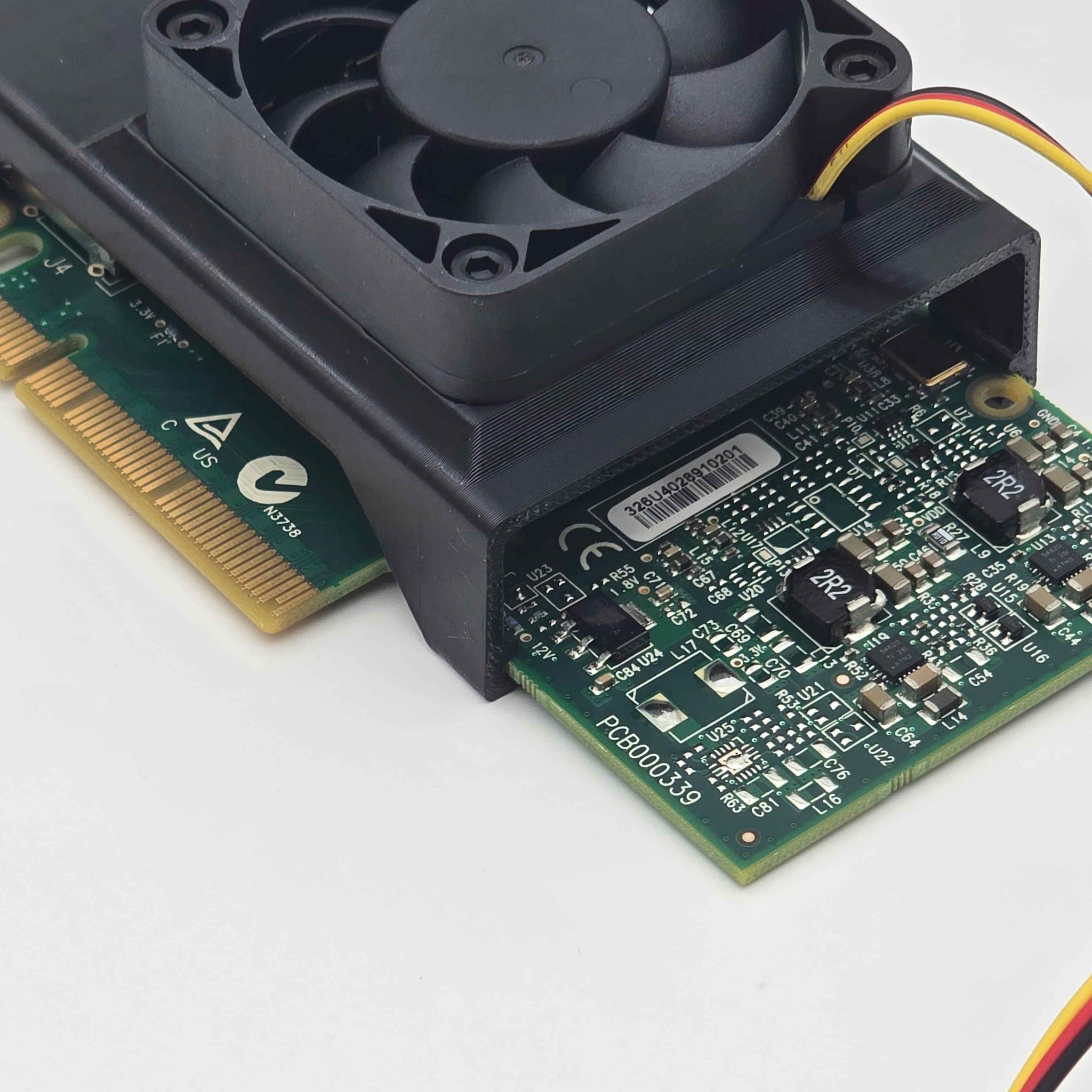 Mellanox ConnectX-4 MCX354A-FCBT NIC 50mm Cooling Fan Included + Shroud Cooler