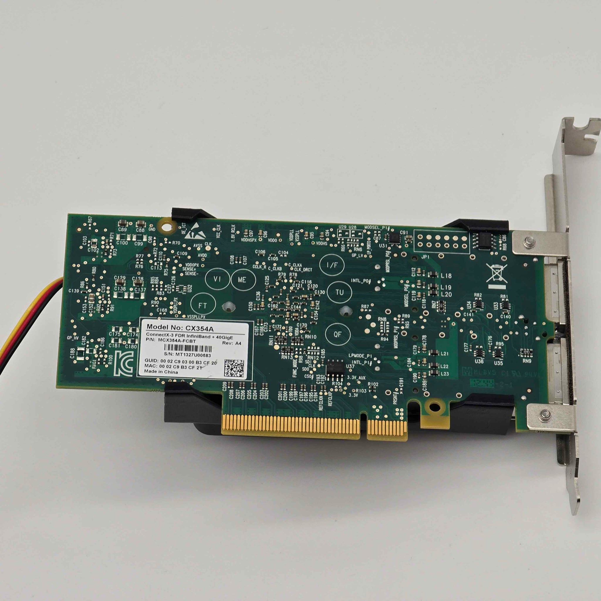 Mellanox ConnectX-4 MCX354A-FCBT NIC 50mm Cooling Fan Included + Shroud Cooler