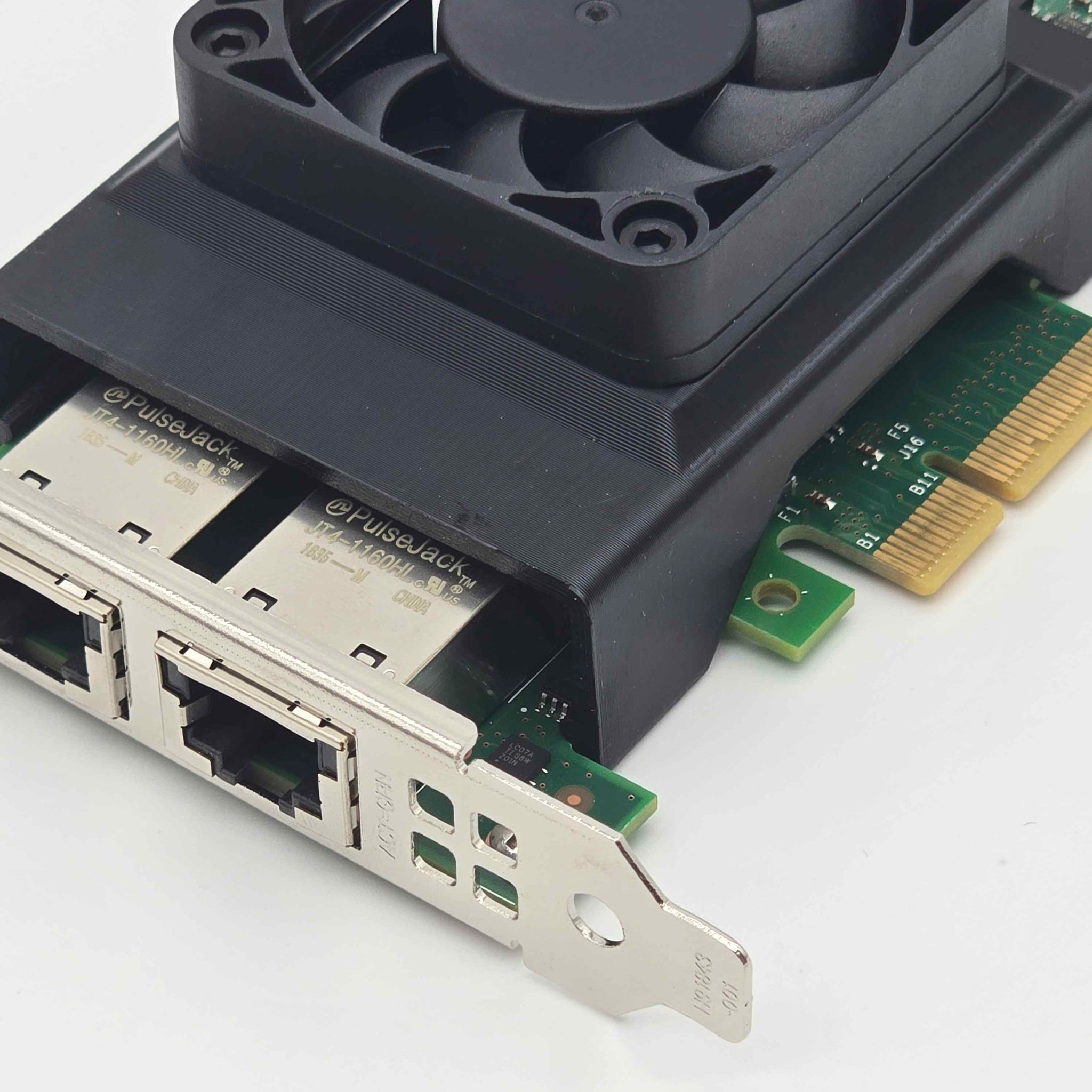 Intel X550-T2 NIC 50mm Cooling Fan Included + Shroud Cooler