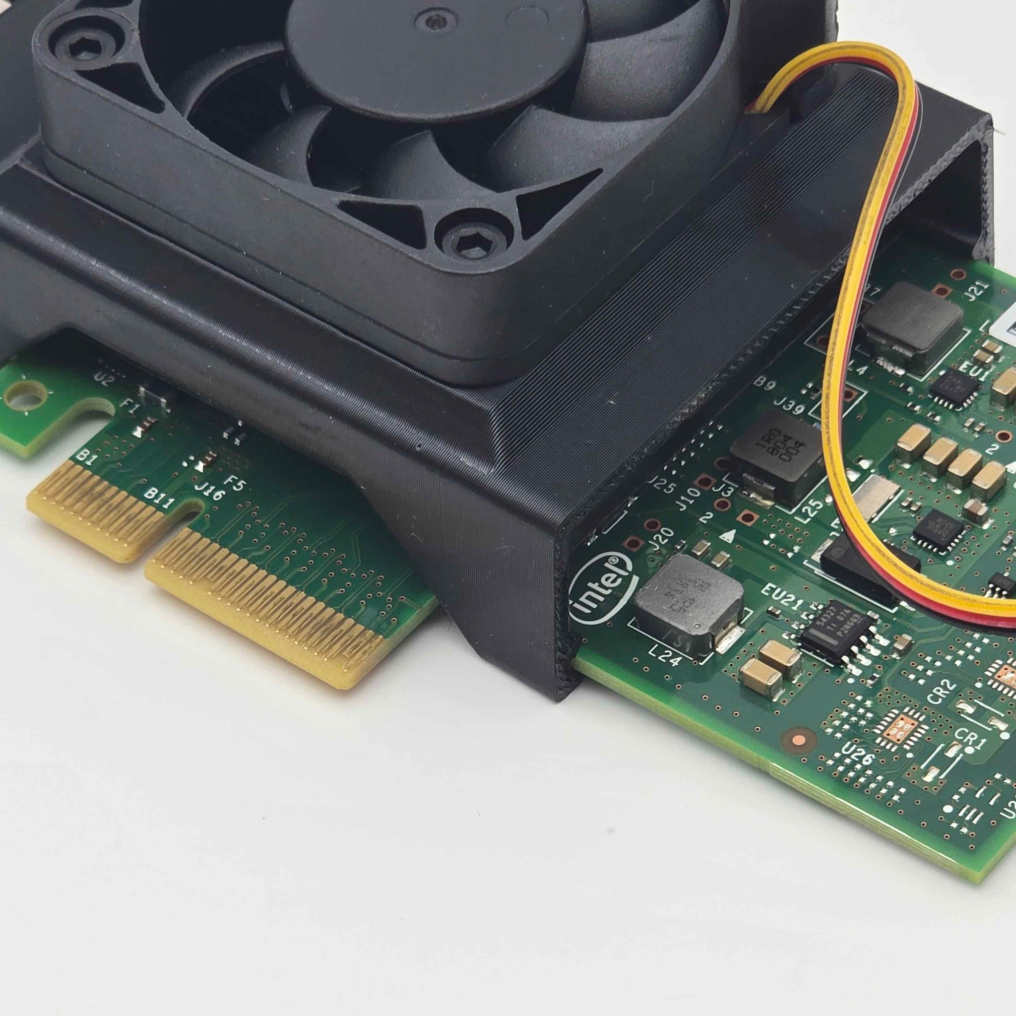 Intel X550-T2 NIC 50mm Cooling Fan Included + Shroud Cooler