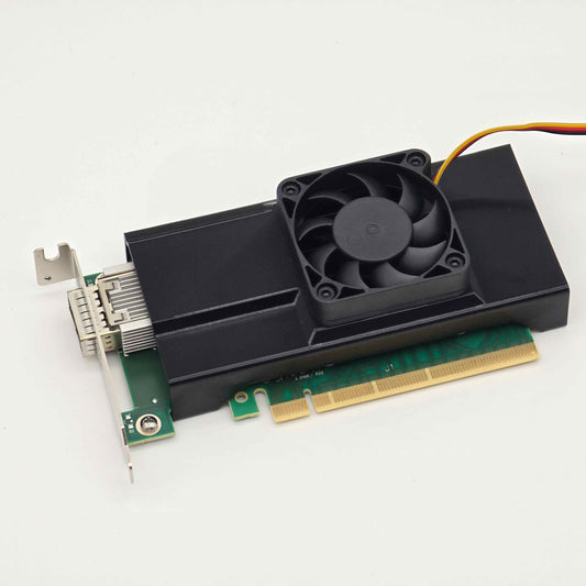 Mellanox ConnectX-4 MCX455A-ECAT NIC 50mm Cooling Fan Included + Shroud Cooler