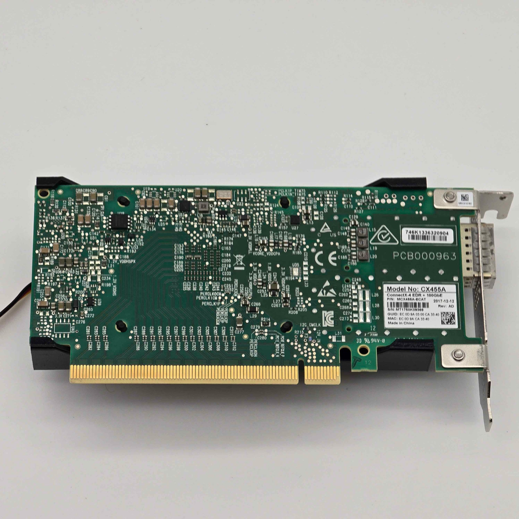 Mellanox ConnectX-4 MCX455A-ECAT NIC 50mm Cooling Fan Included + Shroud Cooler
