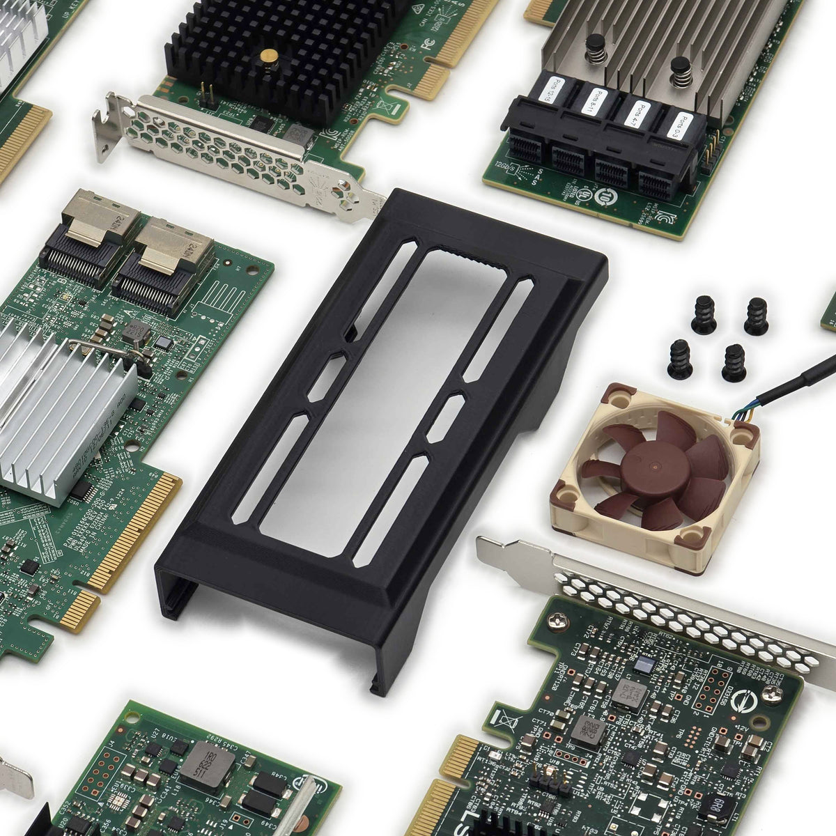 Adjustable Fan Mount for Half Height Cards — product photo 2