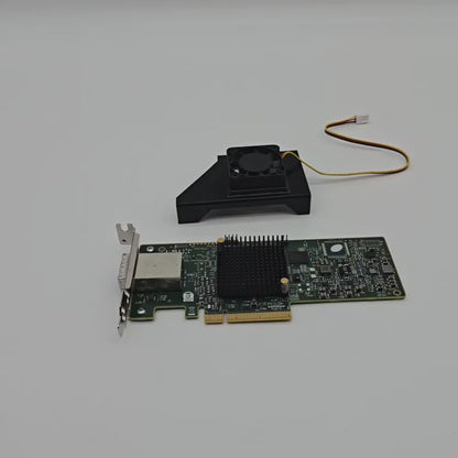 LSI 9300-8e SAS HBA 40mm Cooling Fan Included + Shroud Cooler
