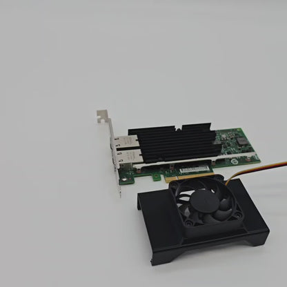 Intel X540-T2 IBM 49Y7972 NIC 50mm Cooling Fan Included + Shroud Cooler