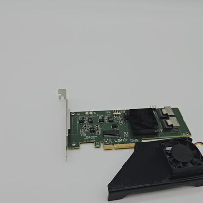 LSI 9211 9201 8i 4i SAS HBA 40mm Cooling Fan Included + Shroud Cooler