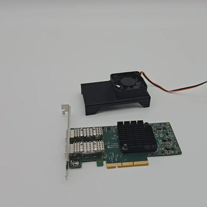 Mellanox ConnectX-4 MCX4121A-ACAT NIC 50mm Cooling Fan Included + Shroud Cooler
